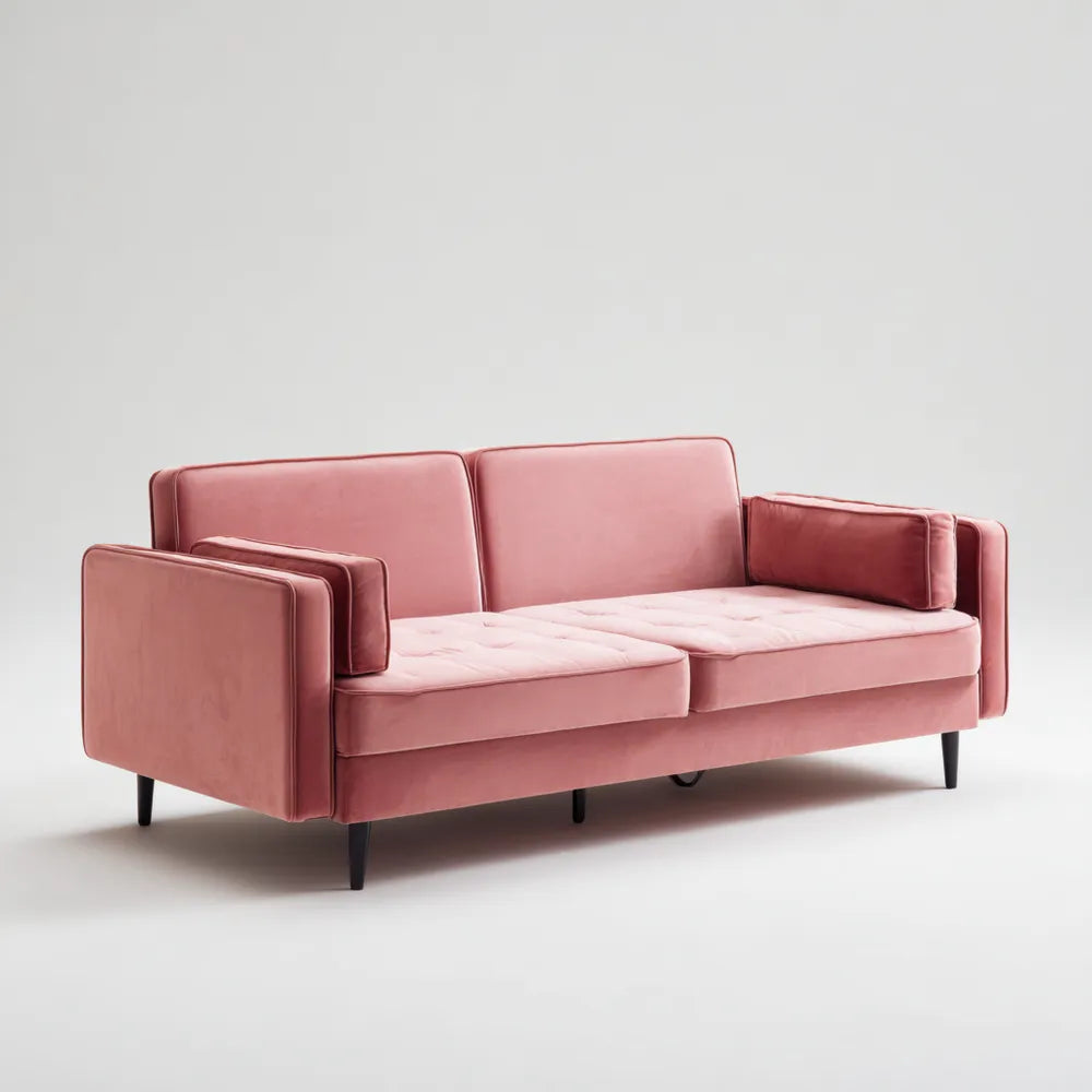 Modern Design Velvet Sofa Set 200x85x90 cm - Pink