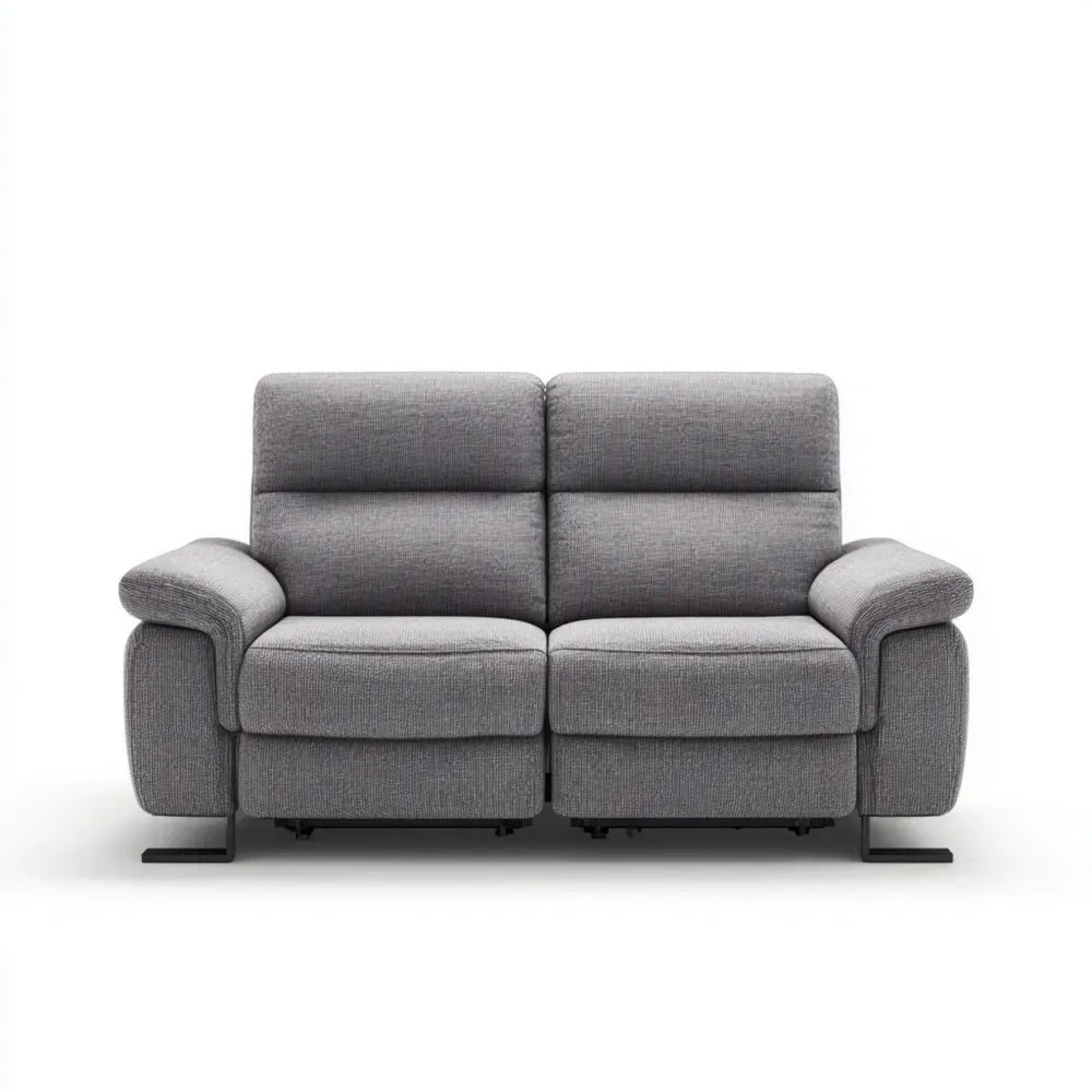 Reclining Sofa Fabric Upholstered 150x90x100 cm - Light Gray - Modern Design